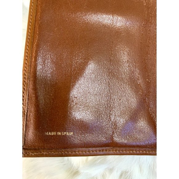 Vintage Givenchy Tan Leather Wallet Tri-fold Bag Clutch - Picture 4 of 14